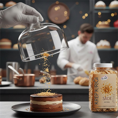 Dr. Gusto Krep Kırığı Sade 150 gr - Waffle, Pancake ve Tatlılar için Çıtır Dekor