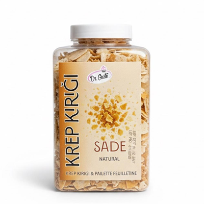 Dr. Gusto Krep Kırığı Sade 150 gr - Waffle, Pancake ve Tatlılar için Çıtır Dekor