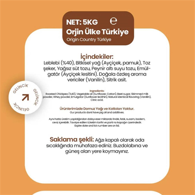 Leblebi Kreması 5 Kg – Yoğun Aromalı Profesyonel Dolgu Kreması