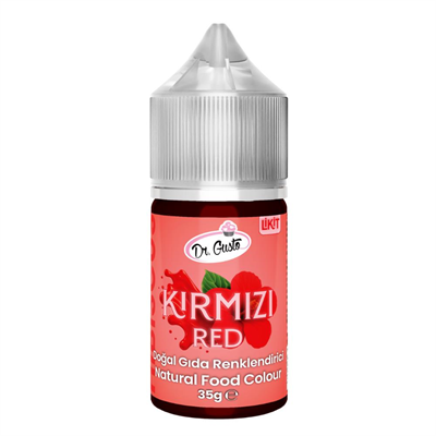 Dr. Gusto Likit Kırmızı Doğal Gıda Boyası 35 gr Bitkisel