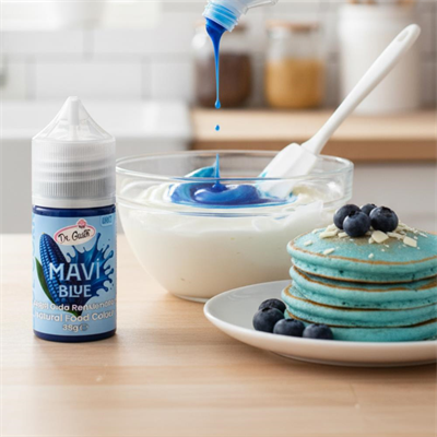 Likit Mavi Doğal Gıda Boyası 35 g – Bitkisel Kaynaklı, Pasta ve Tatlılar İçin Katkısız Sıvı Renk Boyası