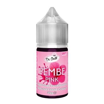 Dr. Gusto Likit Pembe Doğal Gıda Boyası 35 gr Bitkisel