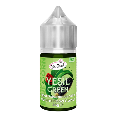 Dr. Gusto Likit Yeşil Doğal Gıda Boyası 35 gr Bitkisel