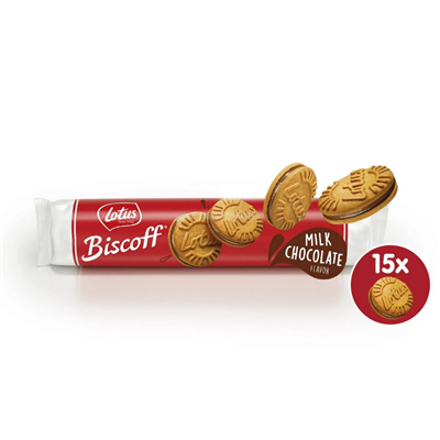 Lotus Biscoff Sandwich Sütlü Çikolatalı 150 g – Karamelize Bisküvi Arasında Çikolatalı Krema