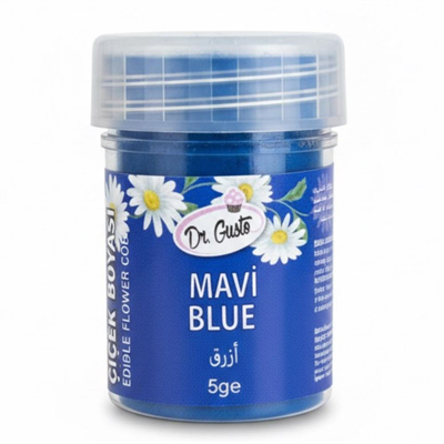 Dr. Gusto Mavi Yenilebilir Şeker Hamuru Figür ve Çiçek Boyası 5 gr