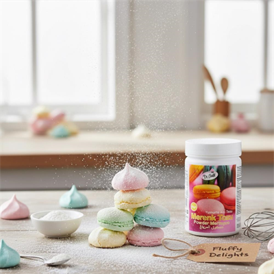Merenk Tozu 50 Gr – Pratik Beze (Meringue) Karışımı