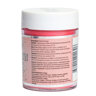 Metalik Toz Boya Rose Gold 10 GR – Yenilebilir Pasta Dekor Tozu