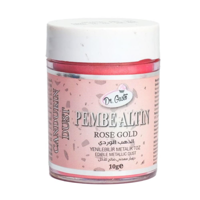 Metalik Toz Boya Rose Gold 10 GR – Yenilebilir Pasta Dekor Tozu