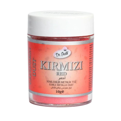 Metalik Toz Gıda Boyası Kırmızı 10 g – Pasta, Çikolata ve Dekor Çalışmaları İçin Parlak Pigment