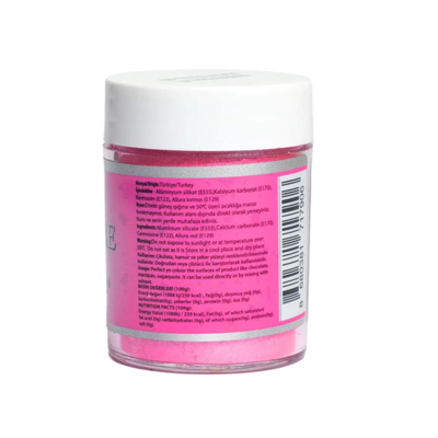 Dr. Gusto Metalik Toz Gıda Boyası Pembe 10 gr - Çikolata, Pasta, Kurabiye, Şekerleme ve Dekor Süsleme Boyası