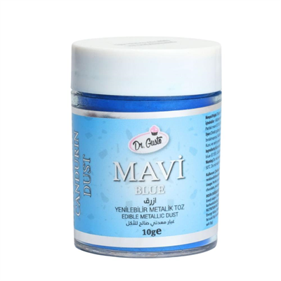 Metalik Toz Mavi Boya 10 g – Pasta, Çikolata ve Şeker Hamuru İçin Parlak Efektli Gıda Boyası