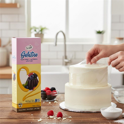 Mini Yaprak Jelatin 5’li Zarf – Pasta, Tatlı ve Jöle Tarifleri İçin Doğal Kıvam Arttırıcı