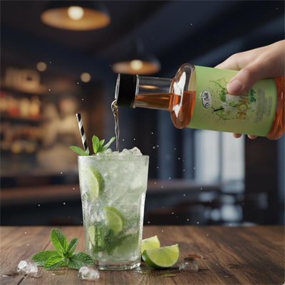 Dr. Gusto Mojito Kokteyl Şurubu 300 cc - Ferahlatıcı Limon & Nane Aromalı İçecek, Kahve Şurubu