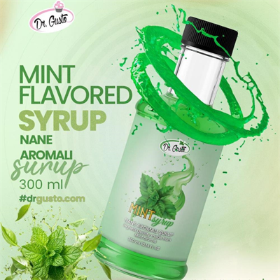 Dr. Gusto Nane Kokteyl Şurubu 300 cc - Yoğun Aromalı İçecek, Kahve ve Tatlı Şurubu