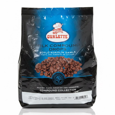 Ovalette Damla Çikolata Sütlü Eko 2 Kg – Pasta, Kurabiye ve Tatlı İçin