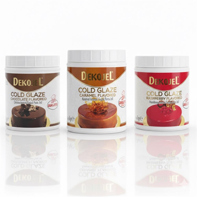 Ovalette Jöle 3lü Set 1 kg - Frambuazlı, Çikolatalı ve Karamelli Kaplama Jölesi