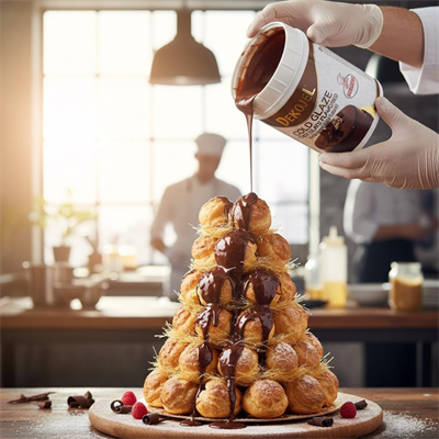 Ovalette Jöle Çikolatalı 1 Kg – Pasta, Triliçe ve Tatlı Kaplama Jölesi