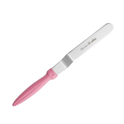 Pirge Pasta Paleti Kıvrık 15 cm Pembe - Krema Sürme ve Pasta Dekor Spatulası