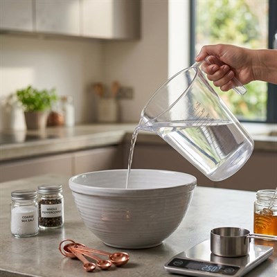 Plastik Kulplu Ölçü Kabı Beher 1 Litre