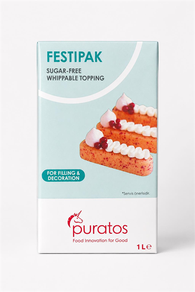 Puratos Festipak Şekersiz Bitkisel Sıvı Şanti 1 L