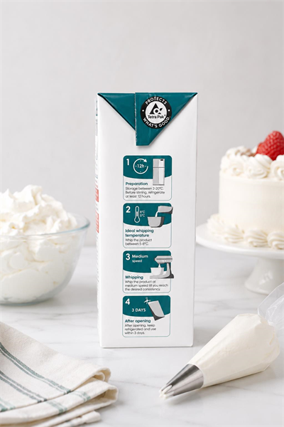 Puratos Festipak Şekersiz Bitkisel Sıvı Şanti 1 L
