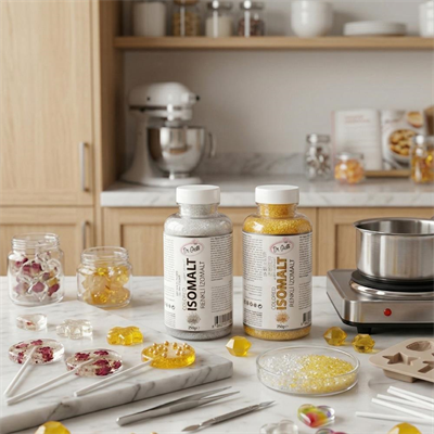 Renkli İzomalt (Isomalt) Gold & Silver 250 GR x 2li Set – Altın & Gümüş Şeker Sanatı ve Pasta Dekorasyon