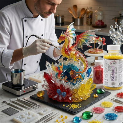 Renkli İzomalt (Isomalt) Pembe 250 GR – Şeker Sanatı ve Pasta Dekorasyon İçin