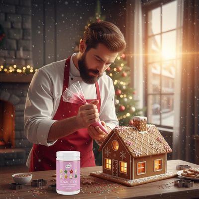 Royal Icing 200 Gr Pembe – Kurabiye, Pasta ve Şeker Hamuru Dekoru