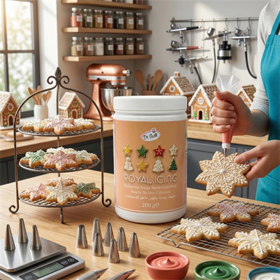 Royal Icing Turuncu 200 GR – Hazır Kurabiye ve Pasta Süsleme Kreması
