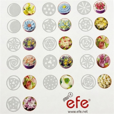 Efe Pastacılık Rus Duy Seti 16lı - Profesyonel Pasta Süsleme Krema Duy Ucu Seti (Çiçek Şekillendirici)
