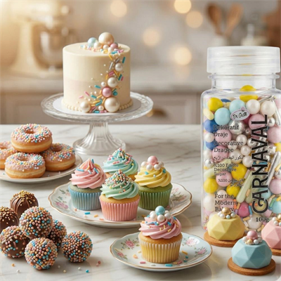 Sarı & Gümüş Karışık Süsleme Şekeri 100 GR N:10 – Pasta ve Tatlı Dekor Şekeri
