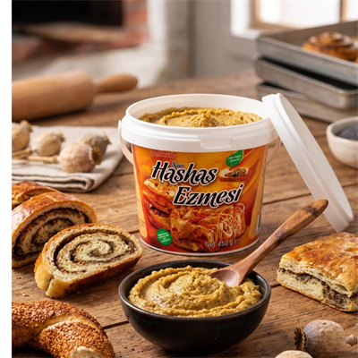 Sarı Haşhaş Ezmesi 450 GR – Geleneksel Yoğun Aromalı Kahvaltılık Ezme