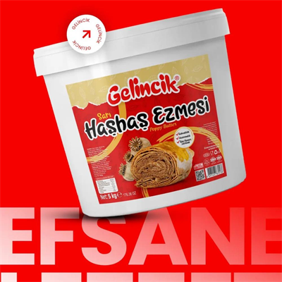 Sarı Haşhaş Ezmesi 5 Kg - Hamur İşlerinde & Kahvaltılık Doğal Katkısız Ezme