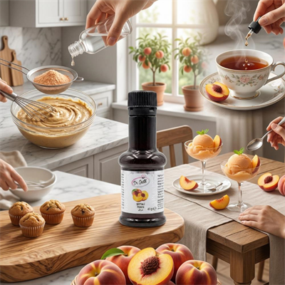 Dr. Gusto Şeftali Aroması 40 gr - Gıda Aroması (Tatlı, İçecek ve Pastacılık için)