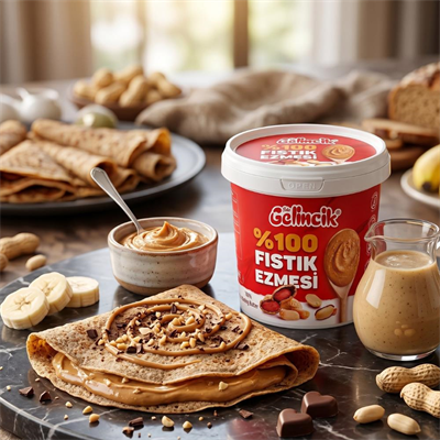Şekersiz %100 Saf Doğal Fıstık Ezmesi 1 KG – Katkısız Taze Çekim Glutensiz Yer Fıstığı Ezmesi