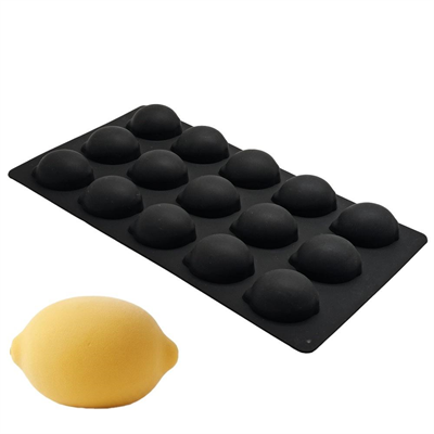 Silikon Mini Meyveli Dondurma Kalıbı Limon Şekilli