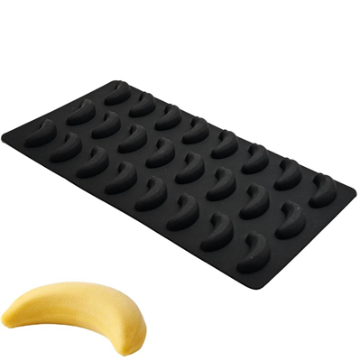 Silikon Mini Meyveli Dondurma Kalıbı Muz Şekilli
