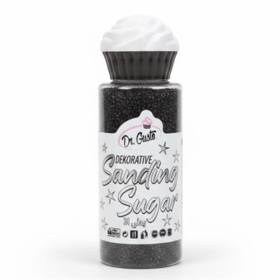 Siyah Sanding Şeker 100 Gr – Pasta, Kurabiye ve Tatlı Süsleme İçin