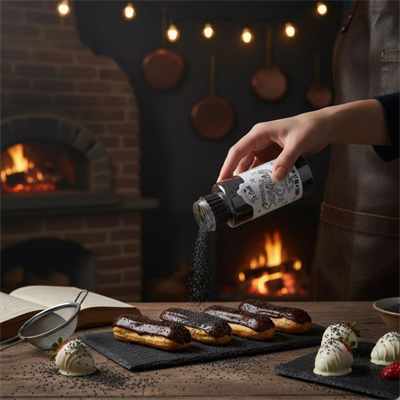 Siyah Sanding Şeker 100 Gr – Pasta, Kurabiye ve Tatlı Süsleme İçin