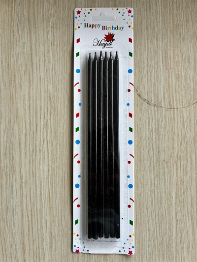 Siyah Uzun Pasta Mumu 20 Cm