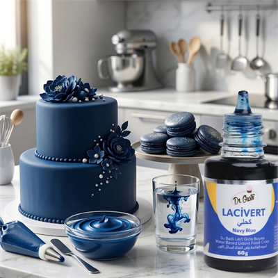 Su Bazlı Likit Gıda Boyası Lacivert 60 GR – Yoğun Renk Veren Pastacılık Boyası