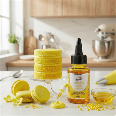 Su Bazlı Likit Gıda Boyası Limon Sarısı 60 GR – Pasta, Krema ve İçecek Renklendirici