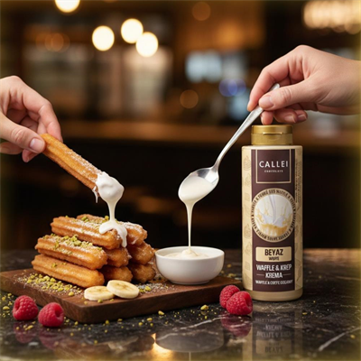 Sütlü & Beyaz Waffle & Pancake Sosu 2’li Set 300 Gr