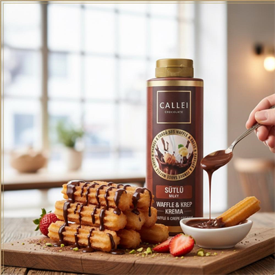 Sütlü & Beyaz Waffle & Pancake Sosu 2’li Set 300 Gr