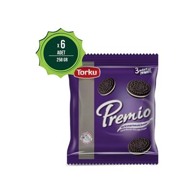 Torku Premio Kakaolu Bisküvi 8 adet 3 x 86 gr