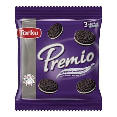 Torku Premio Kakaolu Bisküvi 8 adet 3 x 86 gr