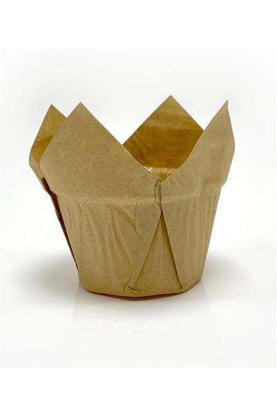 Tulip Muffin Kağıt Kek Kapsülü 50li | 55x50 mm Renkli Cupcake Muffin Kalıbı