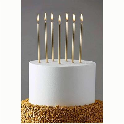 Efe Pastacılık Uzun Gold Pasta Mumu 6 adet