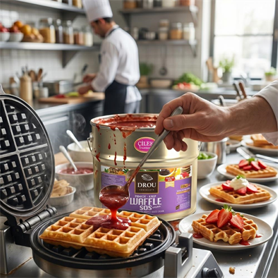 Waffle & Krep Sosu Çilekli 10 KG – Profesyonel Kullanım İçin Yoğun Kıvamlı Çilek Sos