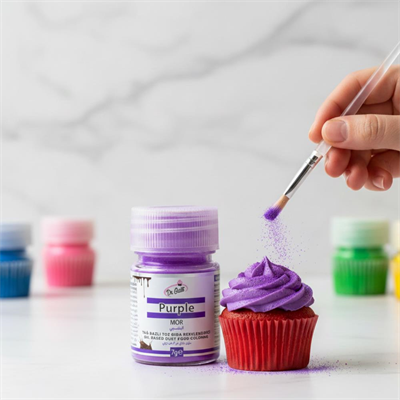 Yağ Bazlı Toz Gıda Boyası Mor 7 g – Çikolata, Ganaj ve Macaron İçin Yoğun Renk
